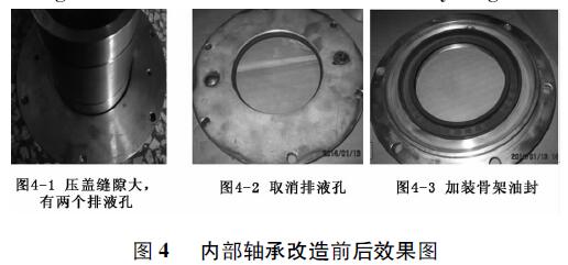 圖4 內(nèi)部軸承改造前后效果圖